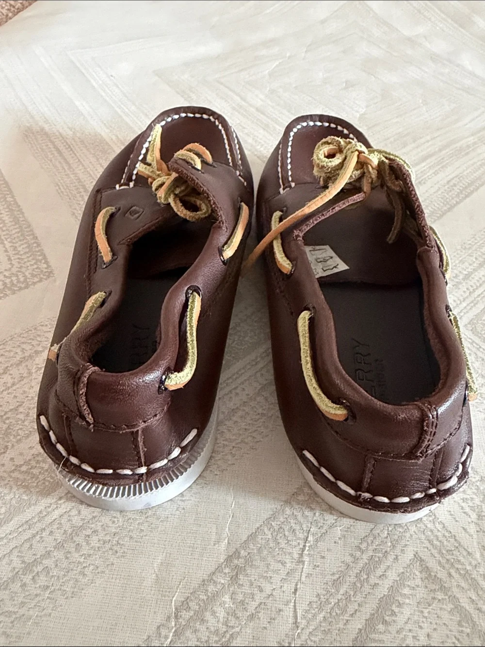 Sperry Authentic Original 2-Eye Boat Shoes — Boys Size 3